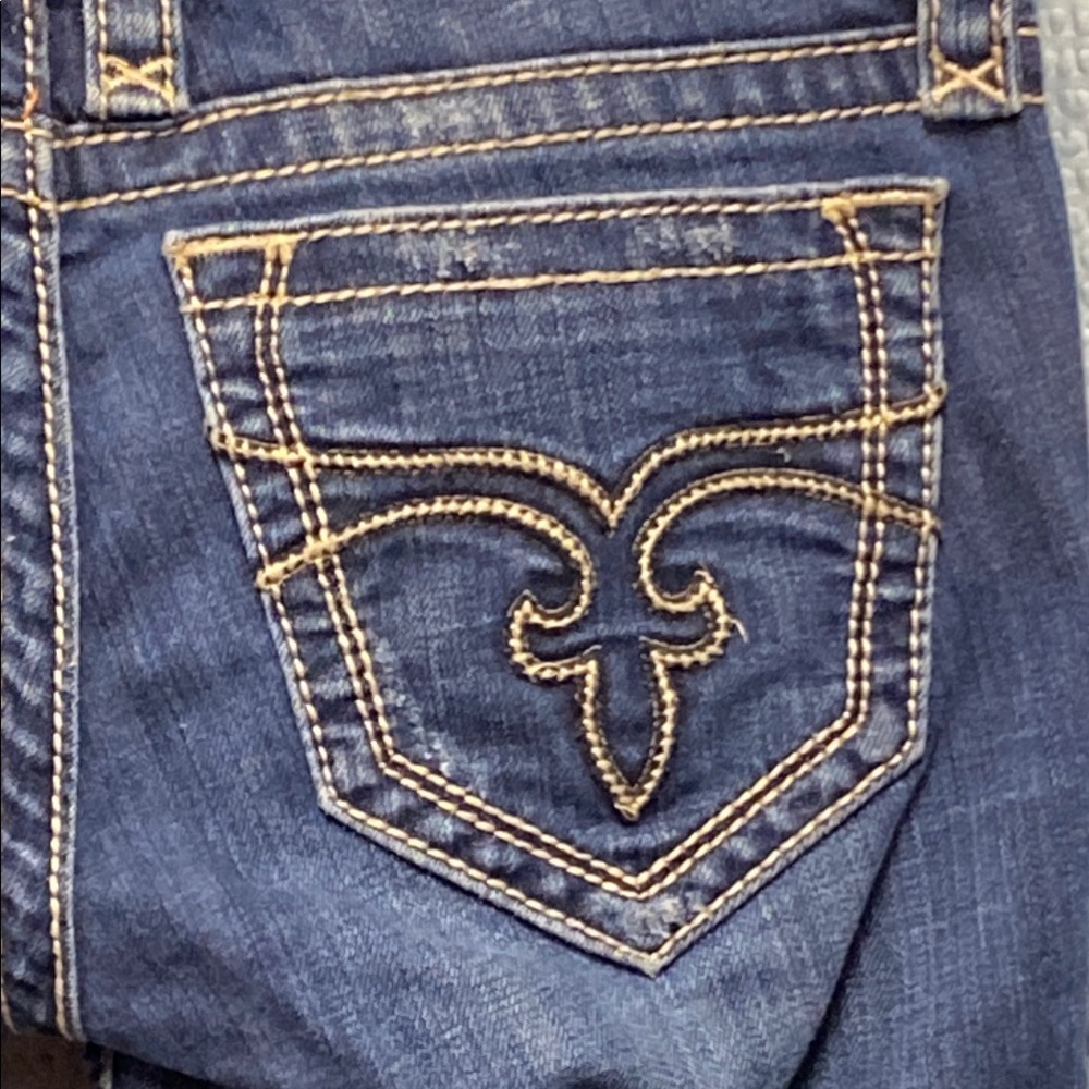 Rock Revival Janet size 28 Blue Boot Cut Jeans stretch cowgirl comfy - Picture 3 of 16
